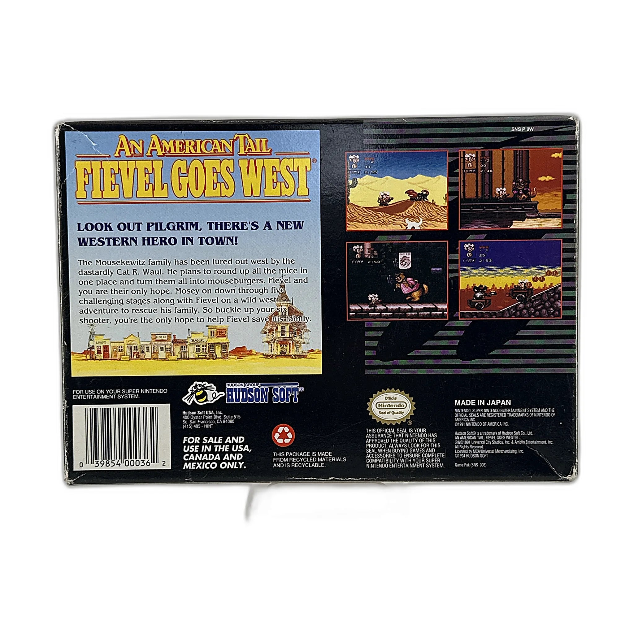 An American Tail Fievel Goes West