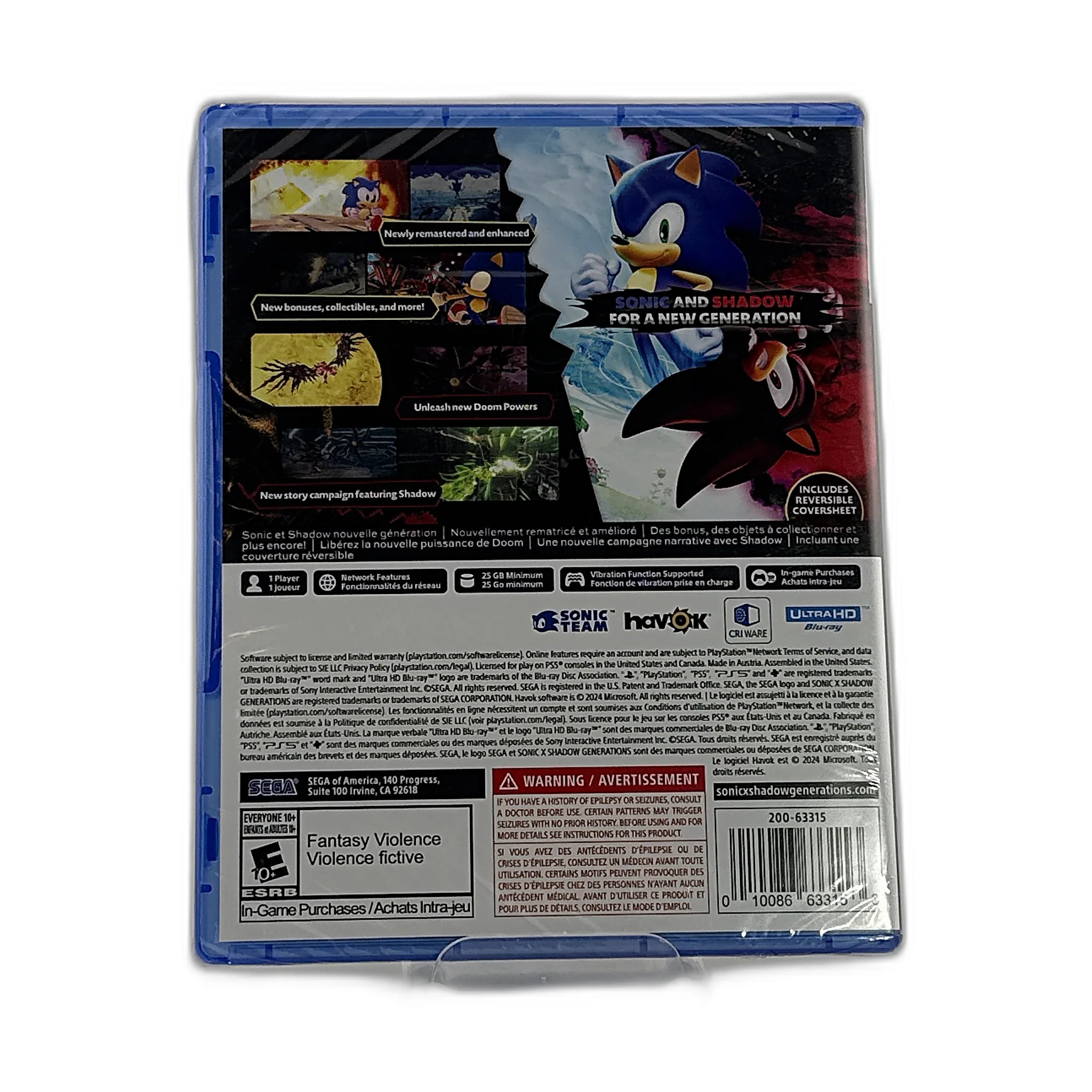 Sonic X Shadow Generations [Day One Edition]