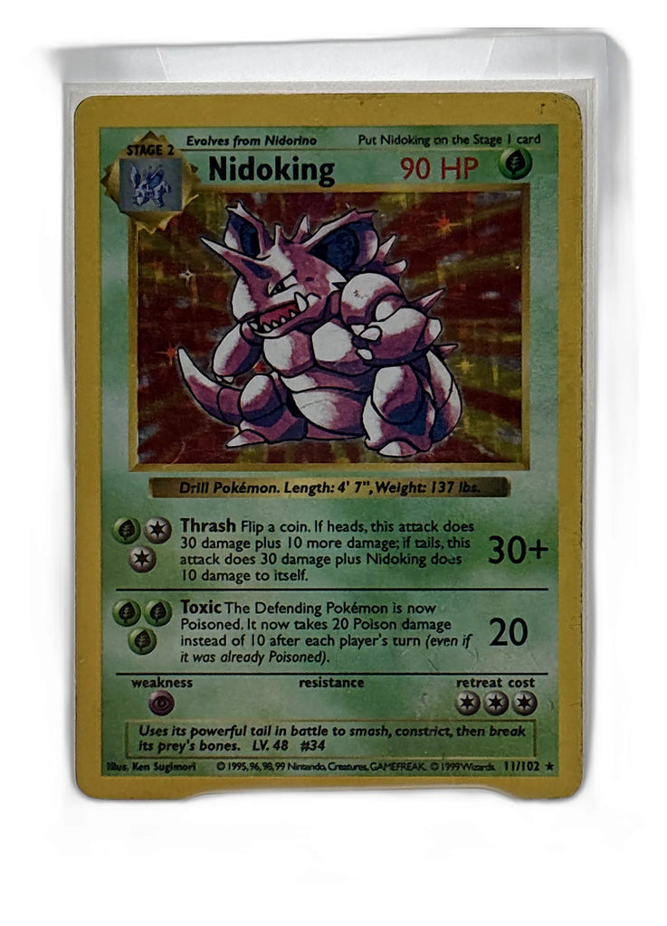 Nidoking - Base Set (Shadowless) #011/102 - Foil