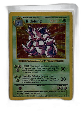 Nidoking - Base Set (Shadowless) #011/102 - Foil
