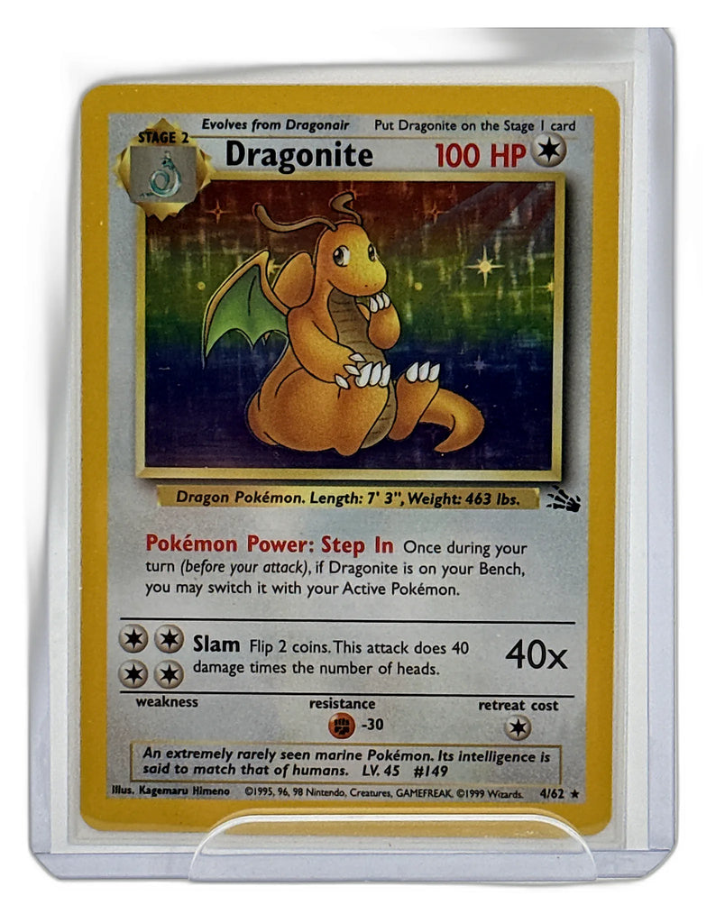 Dragonite (4) - Fossil #04/62 - Foil