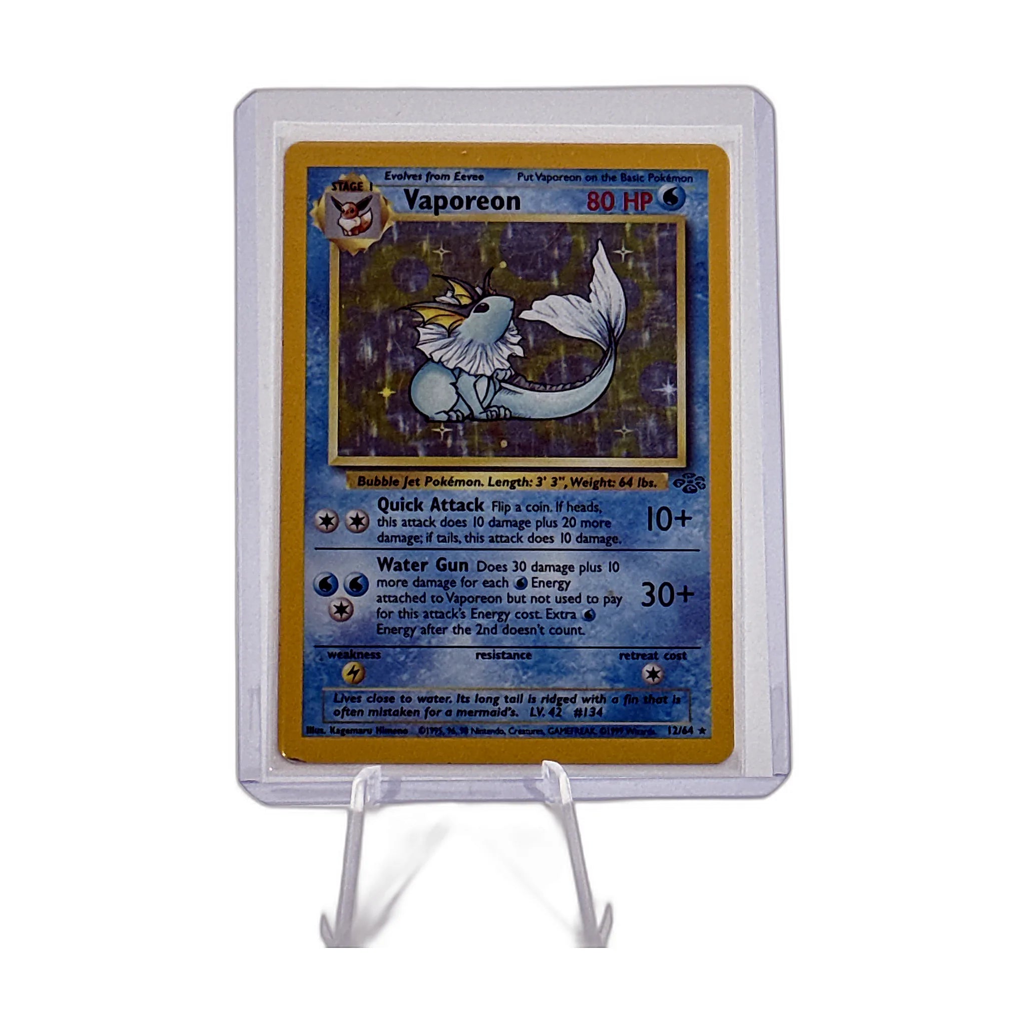 Vaporeon (12) - Jungle #12/64 - Foil