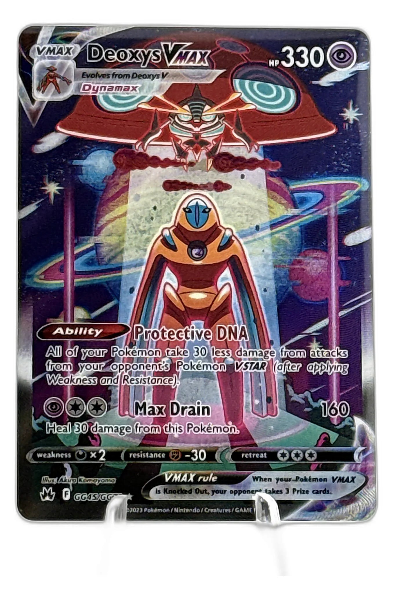PKQ-477354-FL | Deoxys VMAX - SWSH: Crown Zenith: Galarian Gallery #GG45/GG70 - Foil | front