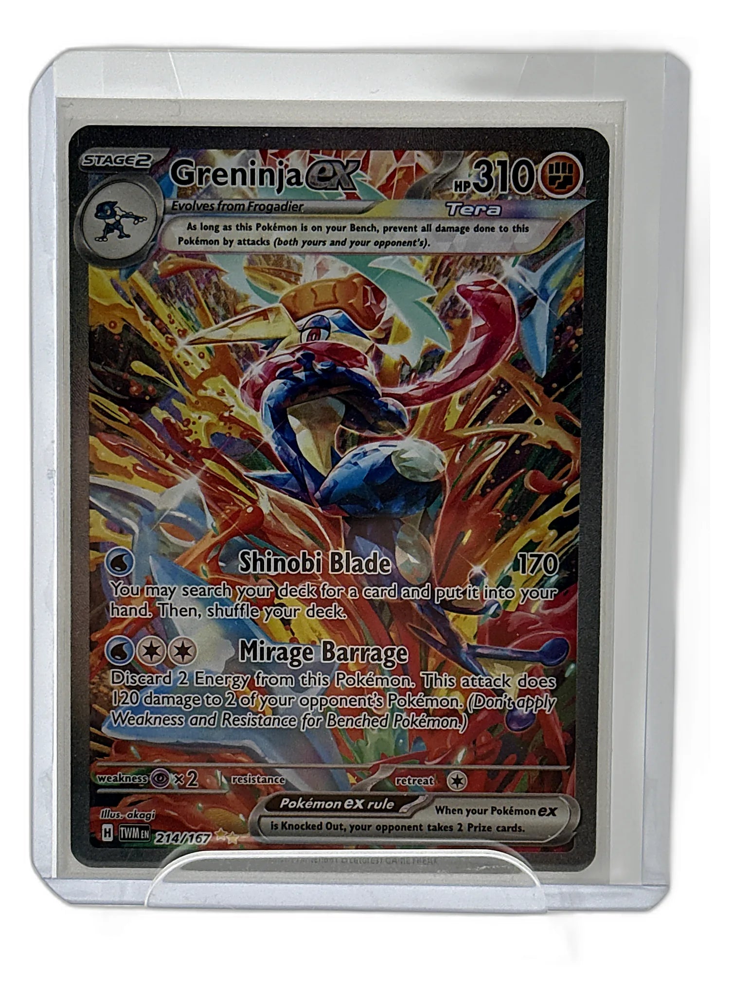 Greninja ex - 214/167 - SV06: Twilight Masquerade #214/167 - Foil