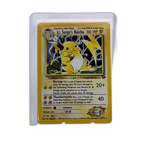 Lt. Surge's Raichu - Gym Challenge #011/132 - Foil