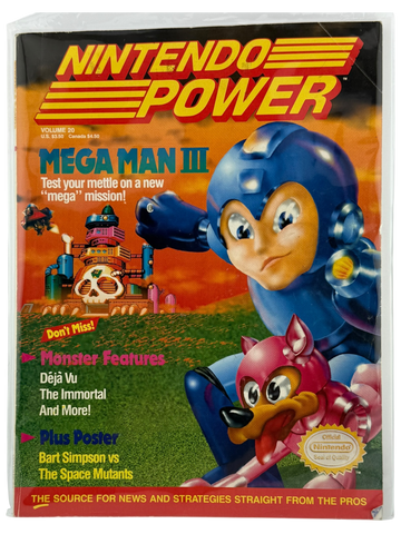 Nintendo Power – Mega Man III [Volume 20, No Poster]