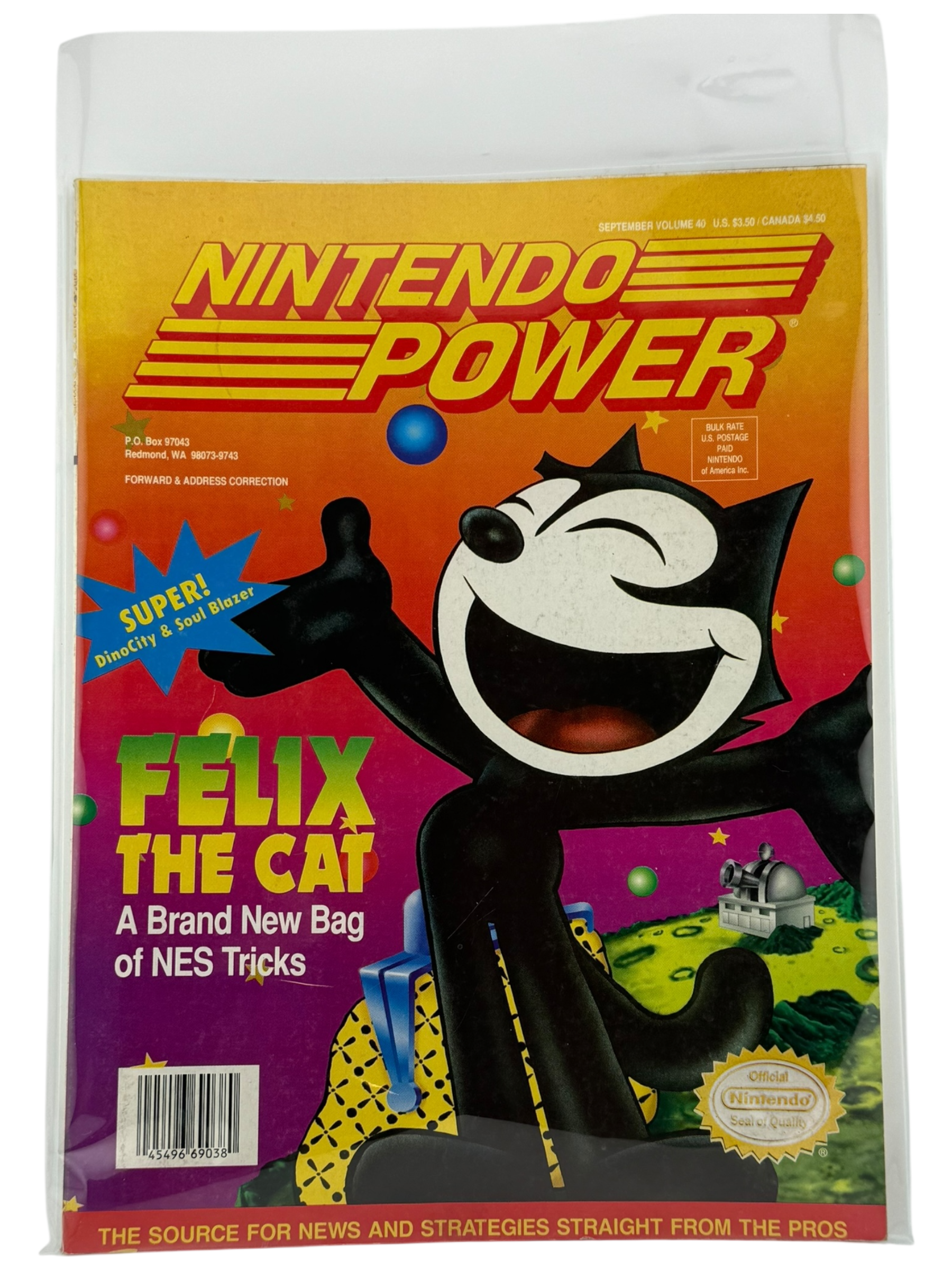 Nintendo Power – Felix the Cat [Volume 40, No Poster]