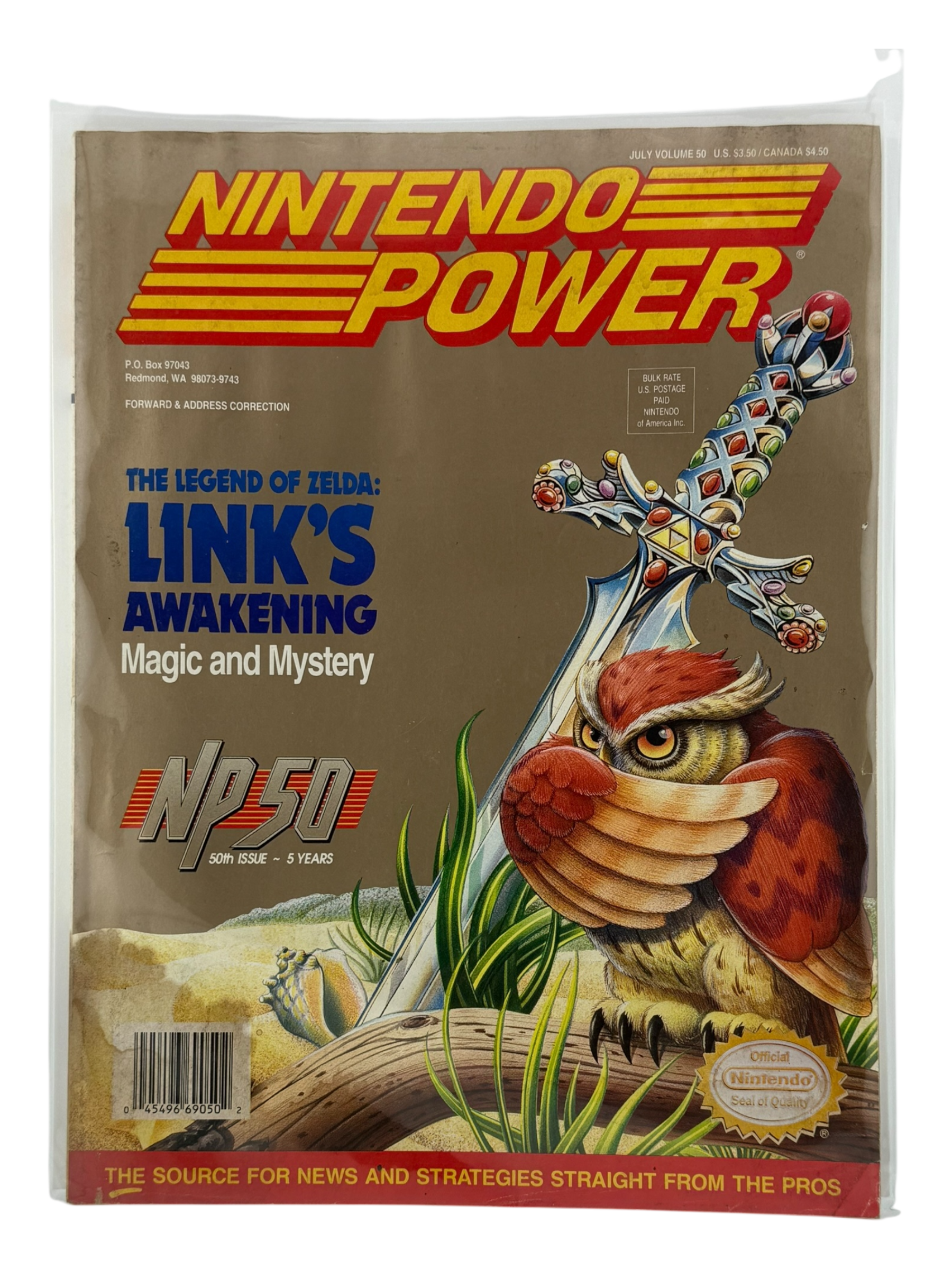 Nintendo Power – The Legend of Zelda: Link’s Awakening [Volume 50 with Poster]