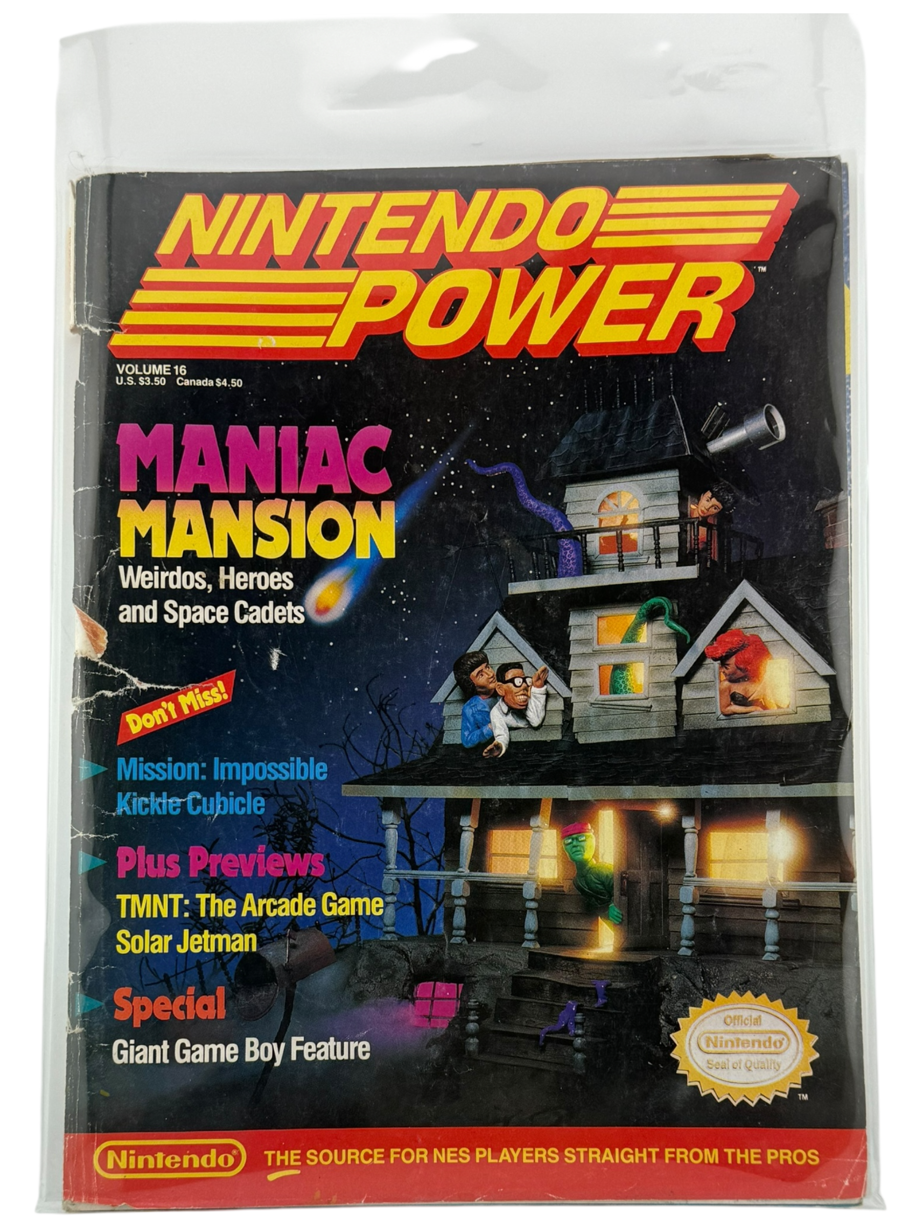 Nintendo Power – Maniac Mansion [Volume 16, No Poster]
