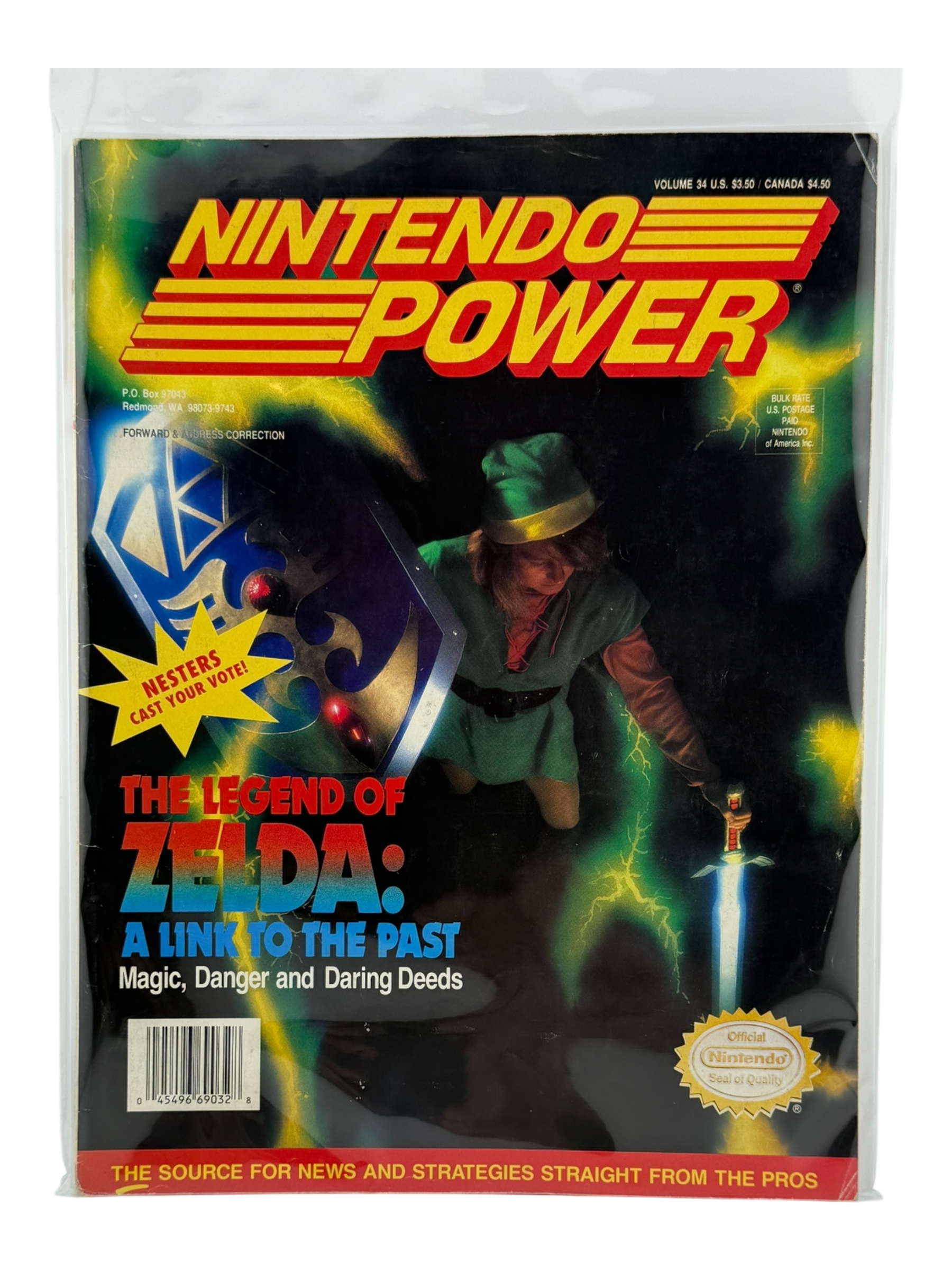 Nintendo Power – The Legend of Zelda: A Link to the Past [Volume 34 with Poster]