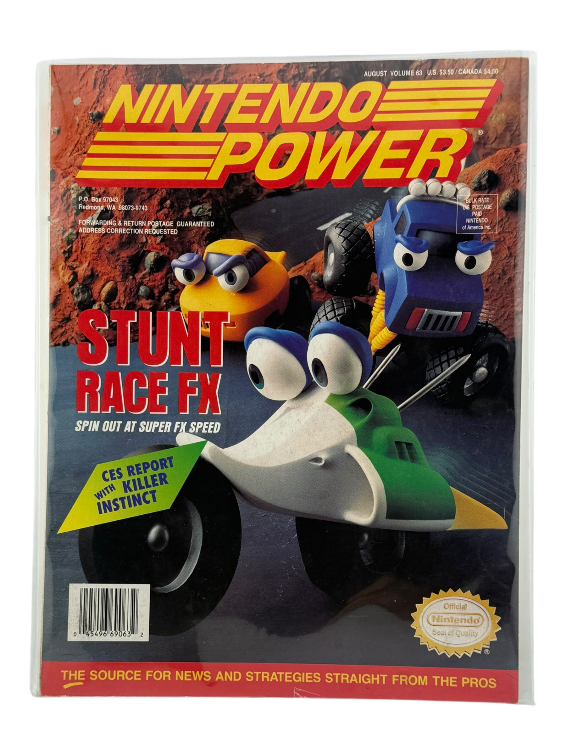 Nintendo Power – Stunt Race FX [Volume 63 with Poster]