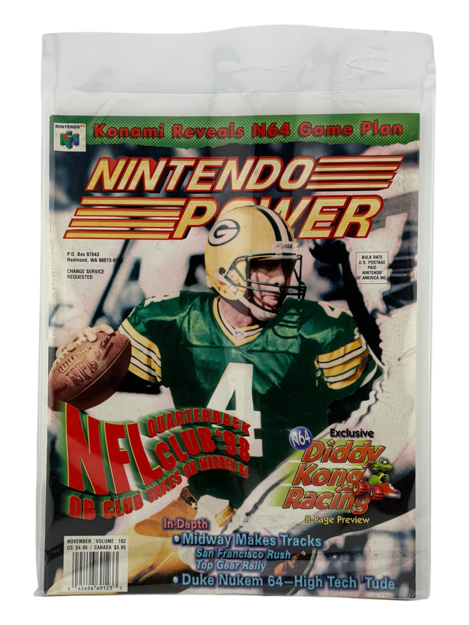Nintendo Power - NFL Quarterback Club [Vol. 102 with Poster]