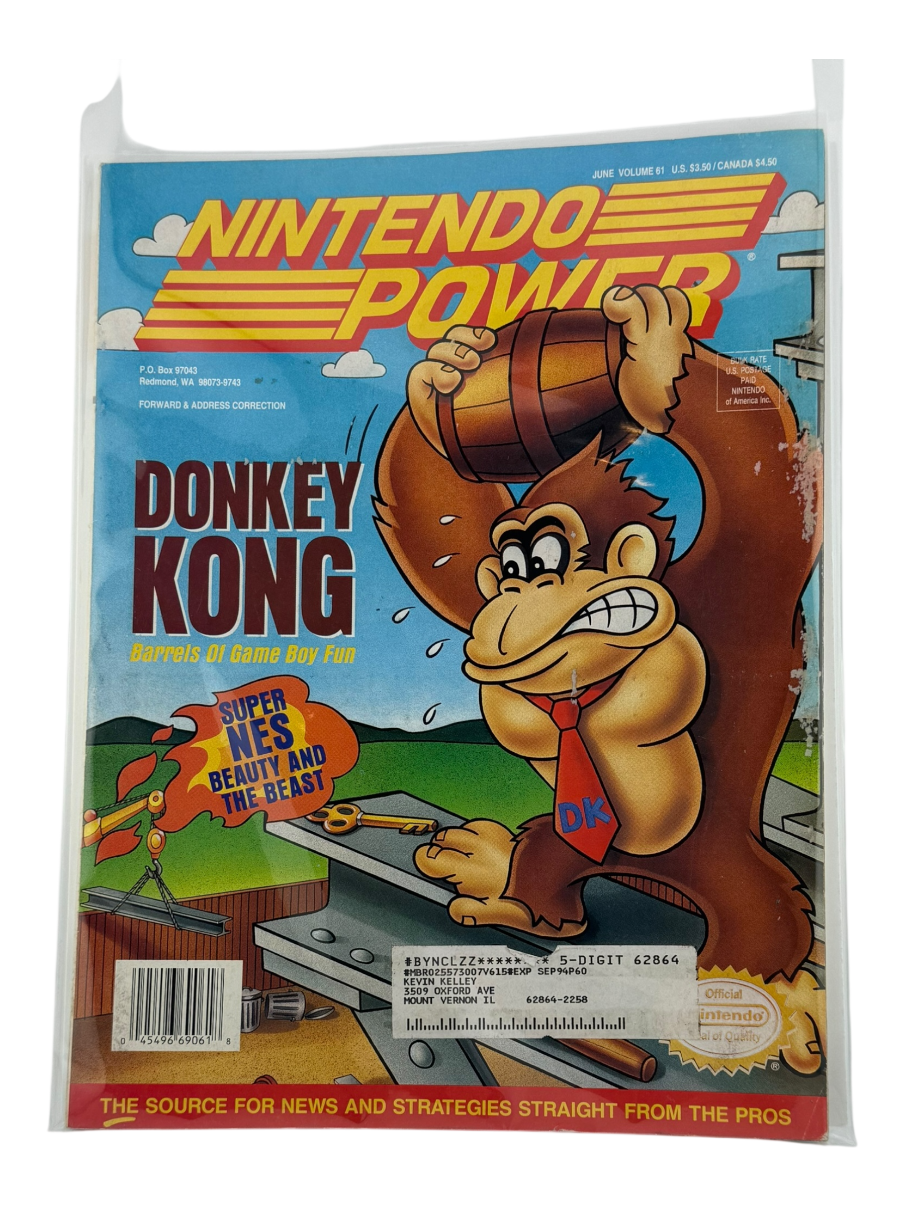Nintendo Power – Donkey Kong [Volume 61 with Poster]