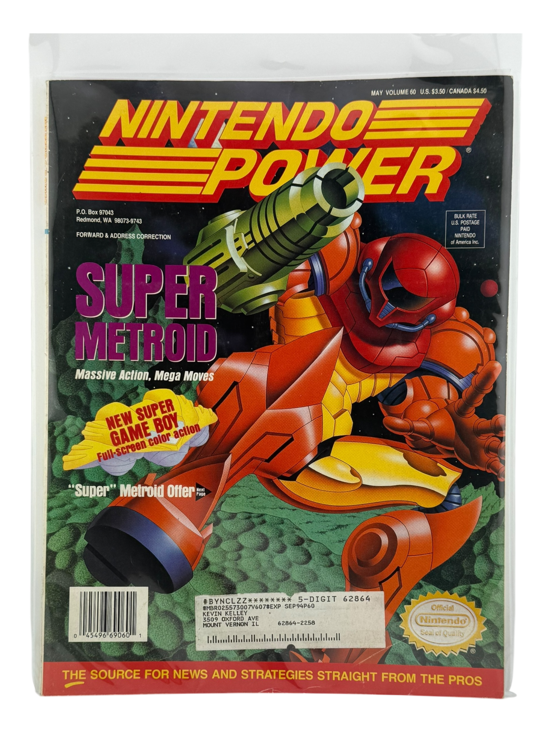 Nintendo Power – Super Metroid [Volume 60 with Poster]