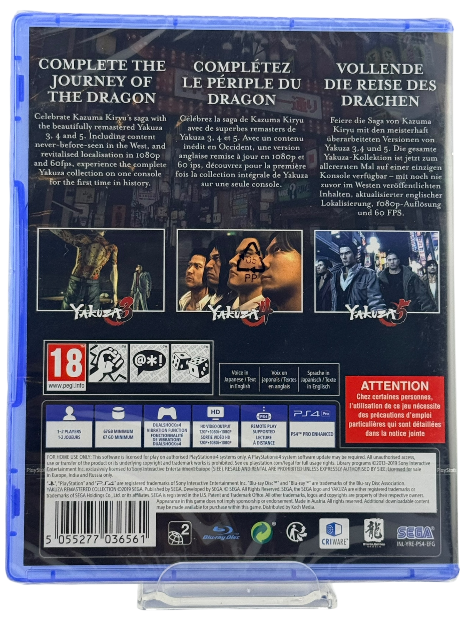 The Yakuza Remastered Collection [Day One] [PAL]