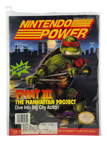 Nintendo Power – TMNT III: The Manhattan Project [Volume 33 with Poster]