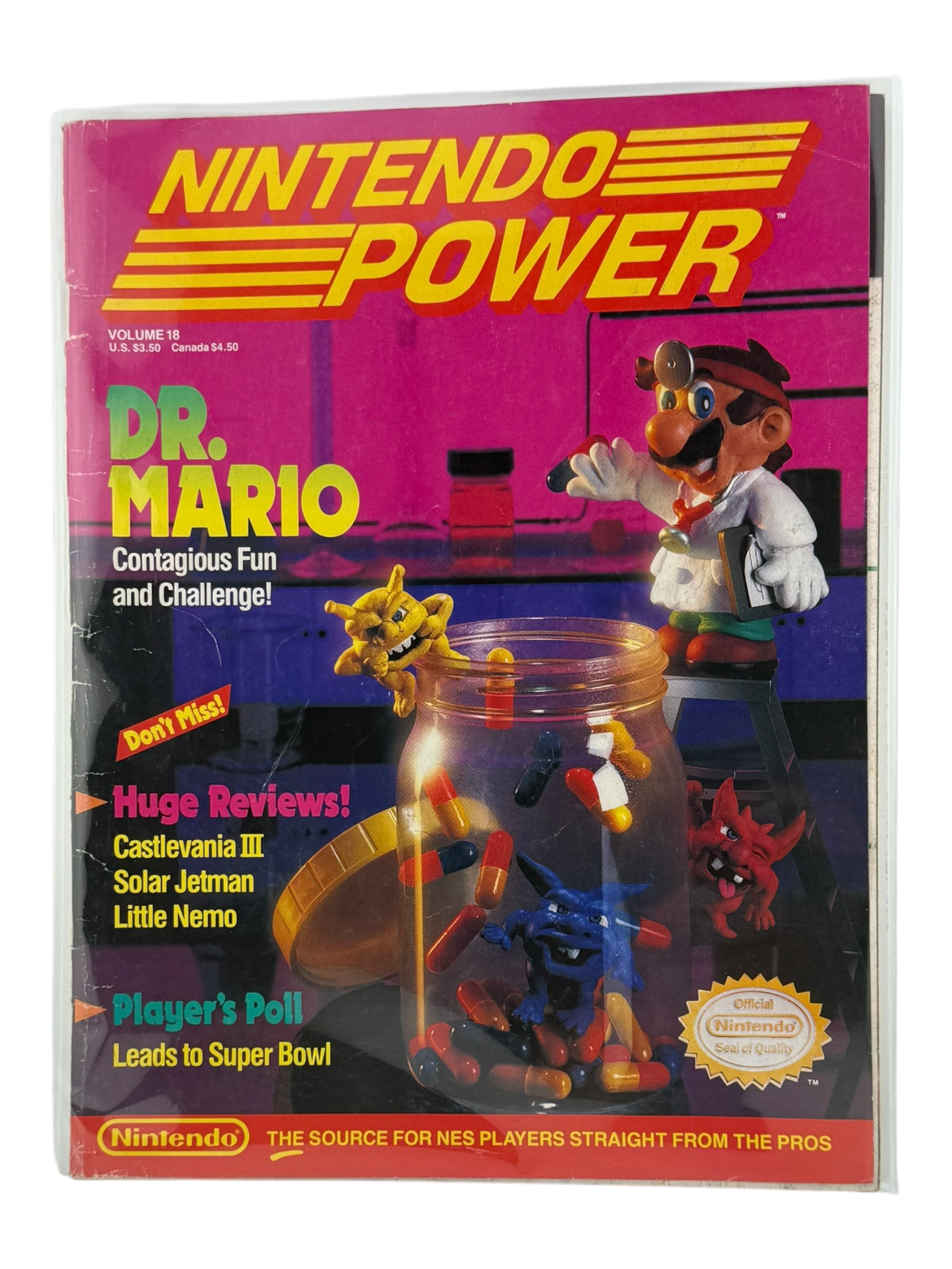 Nintendo Power – Dr. Mario [Volume 18 with Poster]