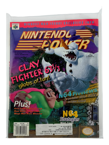 Nintendo Power – ClayFighter 63 1 / 3 [Volume 97 with Poster]