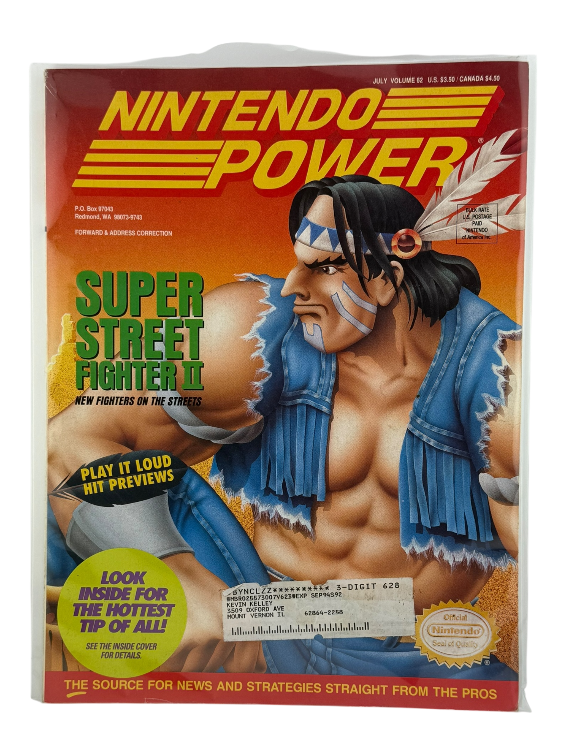Nintendo Power - Super Street Fighter 2 [Volume 62 with Poster]