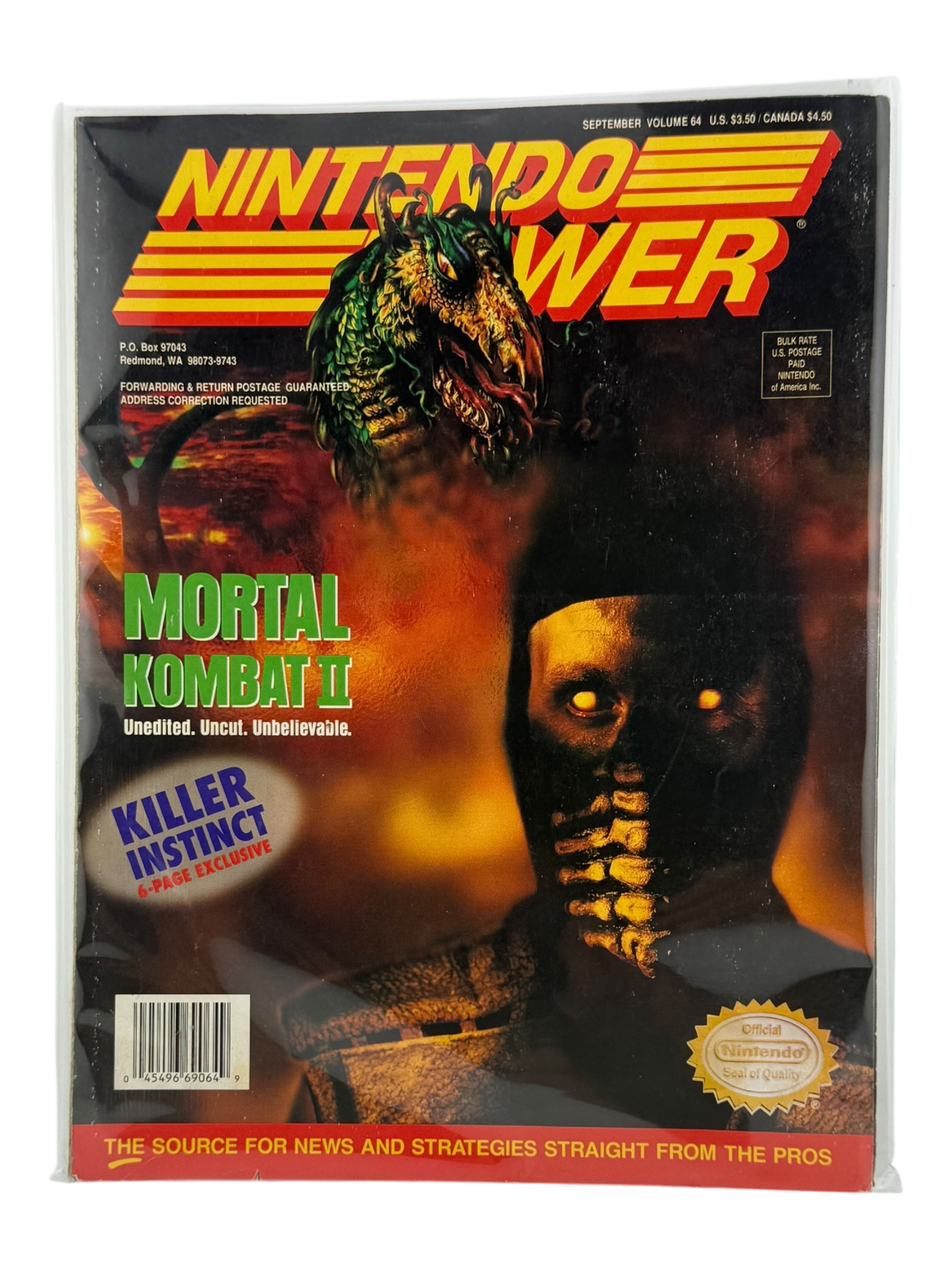 Nintendo Power - Mortal Kombat II [Vol. 64 with Poster]
