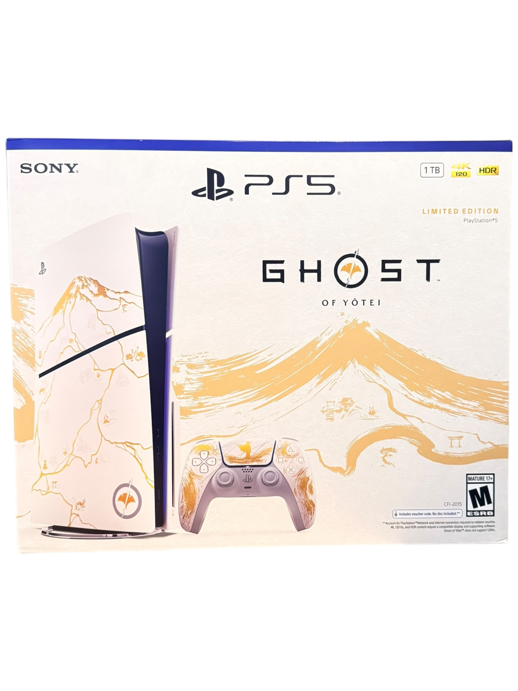 PlayStation 5 Slim Console - Ghost Of Yotei Gold Limited Edition