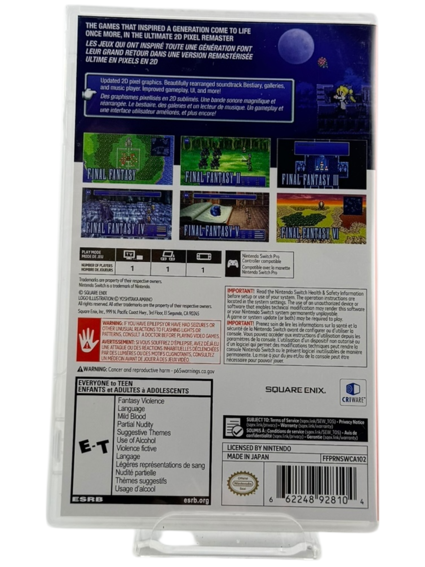 Final Fantasy I-VI Collection Pixel Remaster