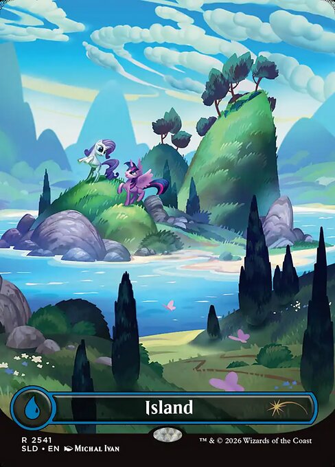 Island - Secret Lair Drop #2541 - Borderless Foil — product image