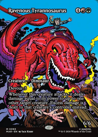 Ravenous Tyrannosaurus - Marvel Universe #93 - Borderless Non-Foil