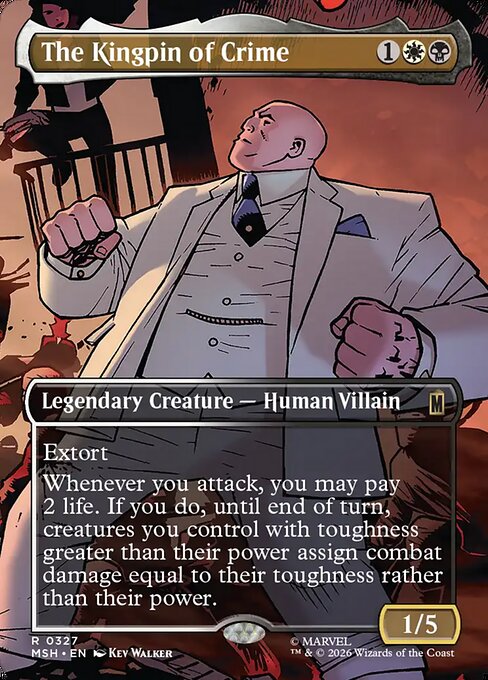 The Kingpin of Crime - Marvel Super Heroes #327 - Borderless Foil — product image