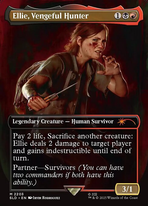 Ellie, Vengeful Hunter - Secret Lair Drop #2203 - Borderless Foil — product image