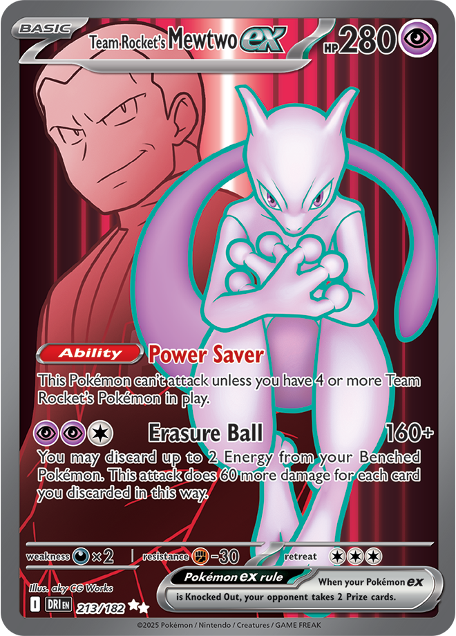 Team Rocket's Mewtwo ex - 213/182 - SV10: Destined Rivals
