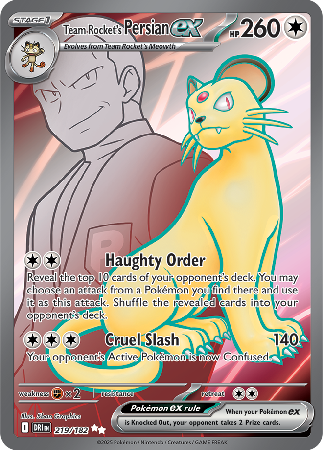 Team Rocket's Persian ex - 219/182 - SV10: Destined Rivals