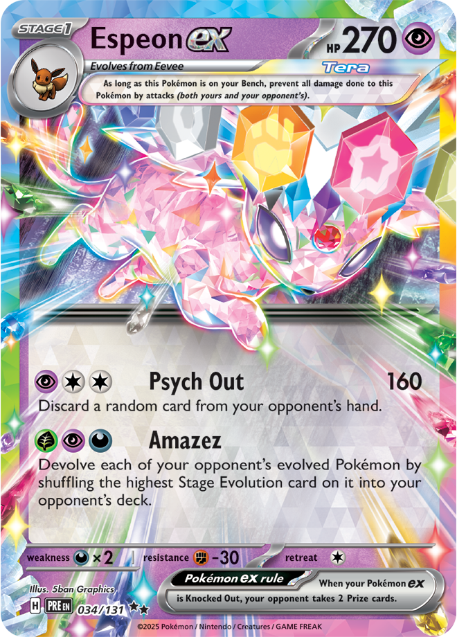 Espeon ex - 034/131 - SV: Prismatic Evolutions