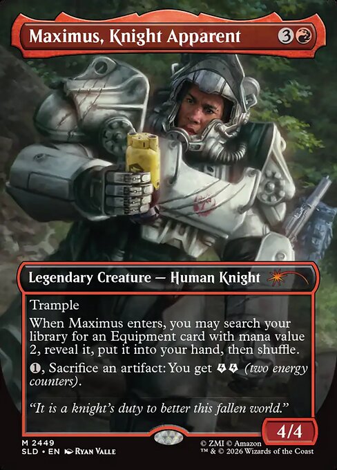 Maximus, Knight Apparent - Secret Lair Drop #2449 - Borderless Foil — product image