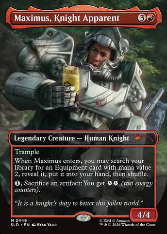 Maximus, Knight Apparent - Secret Lair Drop #2449 - Borderless Foil