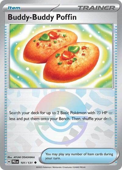 Buddy-Buddy Poffin (Poke Ball Pattern) - SV: Prismatic Evolutions #101/131 - Foil — product image