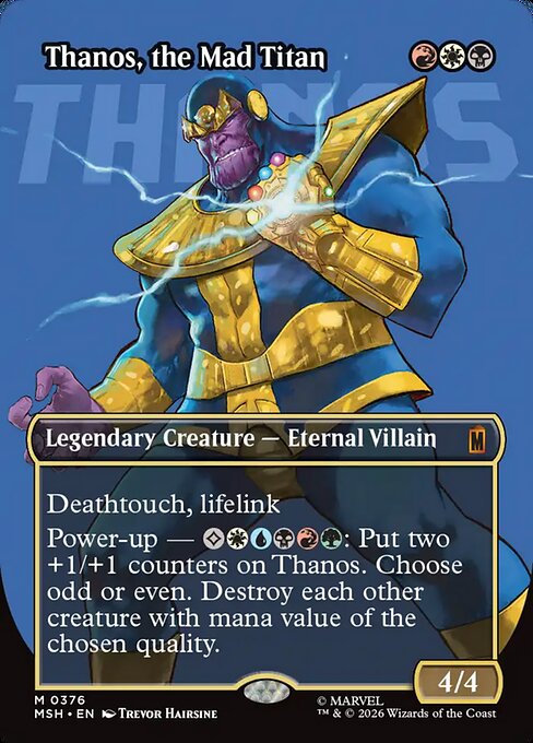 Thanos, the Mad Titan - Marvel Super Heroes #376 - Borderless Foil — product image
