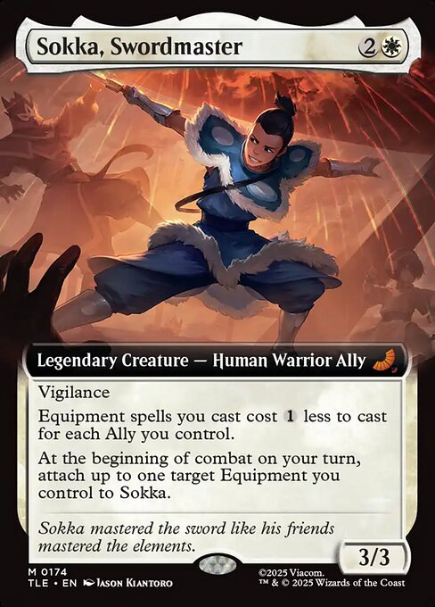 Sokka, Swordmaster - Avatar: The Last Airbender Eternal #174 - Extended Art Non-Foil — product image