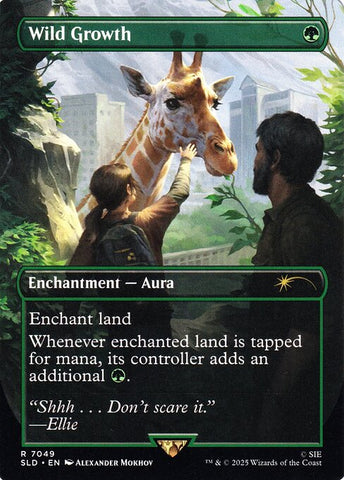 Wild Growth - Secret Lair Drop #7049 - Borderless Foil