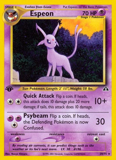 Espeon (20) - Neo Discovery #20/75 - Non-Foil — product image
