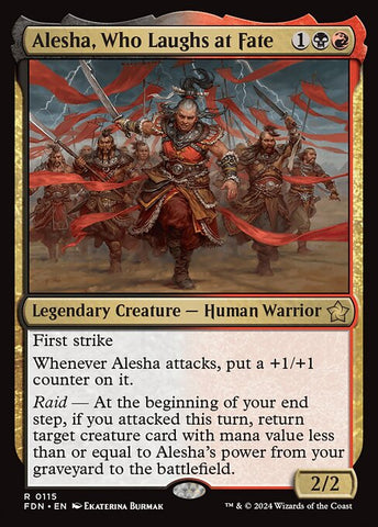 Alesha, Who Laughs at Fate - Foundations #115 - Non-Foil