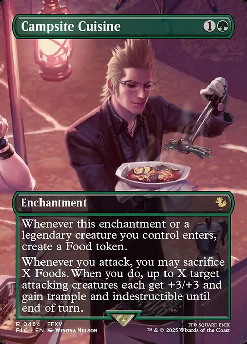 Campsite Cuisine - Final Fantasy Commander #464 - Borderless Foil — product image