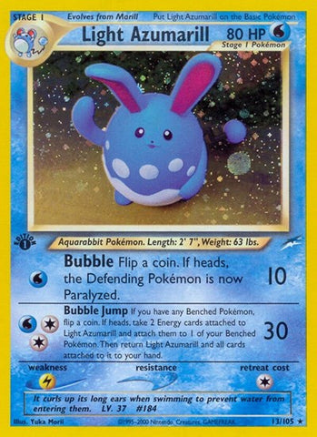 Light Azumarill - Neo Destiny #013/105 - Foil