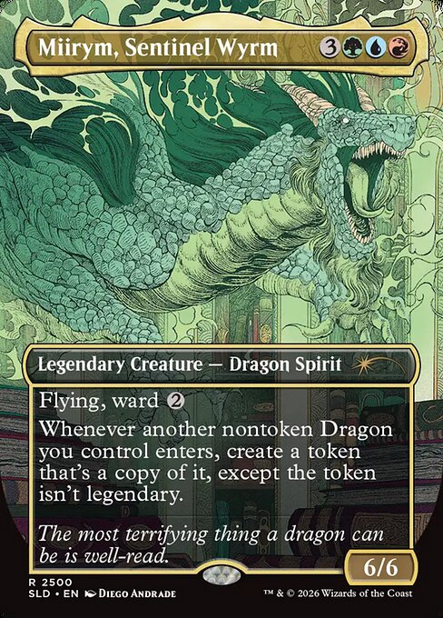 Miirym, Sentinel Wyrm - Secret Lair Drop #2500 - Borderless Foil — product image