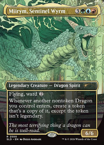 Miirym, Sentinel Wyrm - Secret Lair Drop #2500 - Borderless Foil
