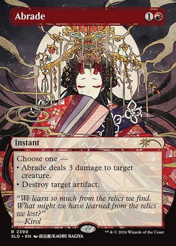 Abrade - Secret Lair Drop #2390 - Borderless Foil