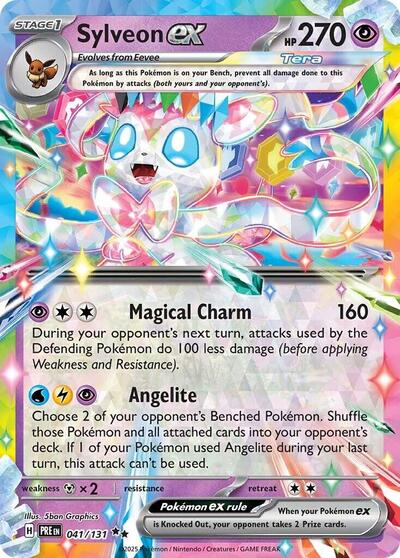 Sylveon ex - 041/131 - SV: Prismatic Evolutions #041/131 - Foil — product image