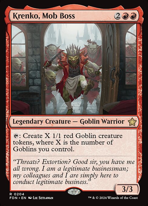 Krenko, Mob Boss - Foundations #204 - Non-Foil — product image