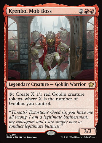 Krenko, Mob Boss - Foundations #204 - Non-Foil
