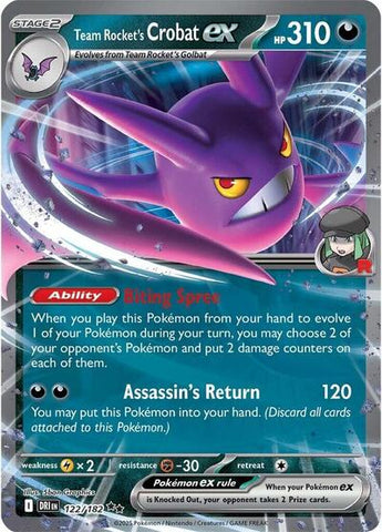 Team Rocket's Crobat ex - 122/182 - SV10: Destined Rivals #122/182 - Foil